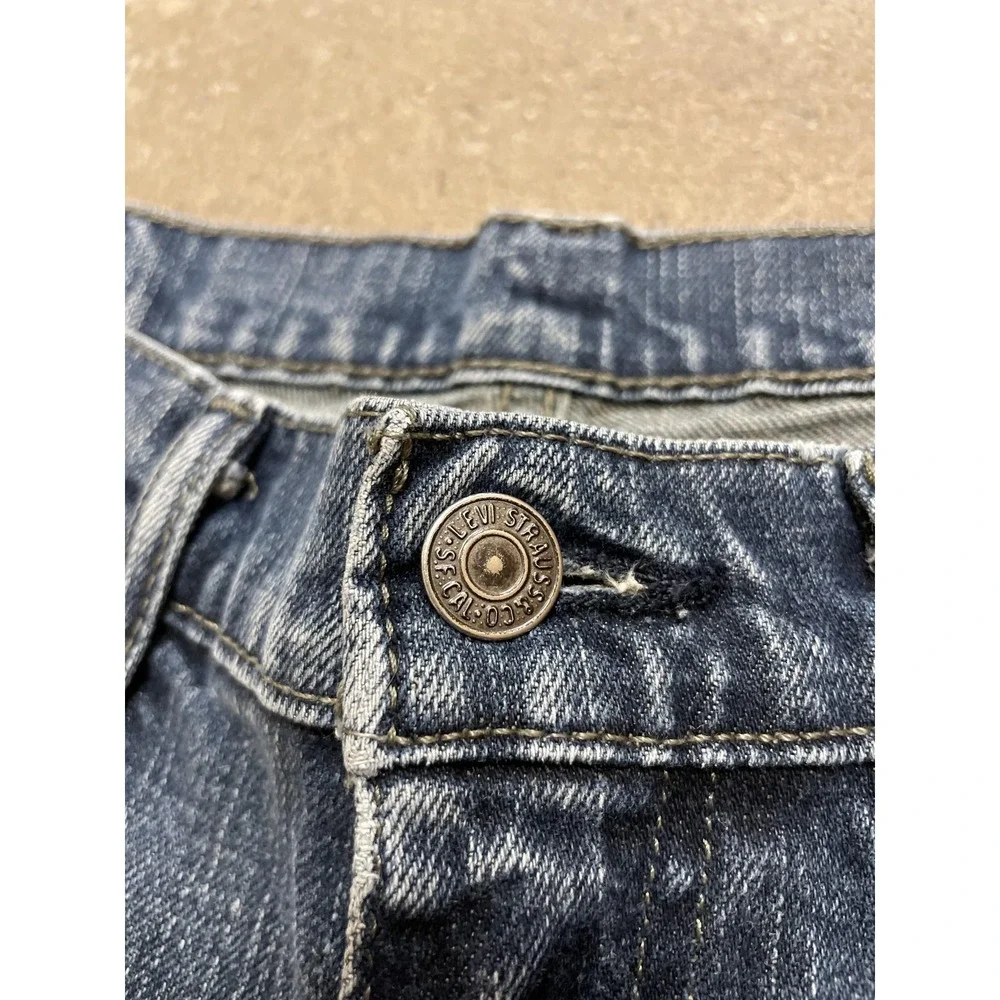 Levis 511 Jeans Mens 32x34 Blue Denim Slim Fit Straight Leg 5-Pocket‎ Zip Fly